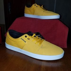 Supra low top sz 13 nwt yellow and black
